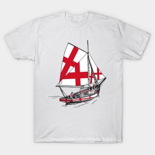 England Team Support United Kingdom Ship - Sailor Team of England Pride T-Shirt